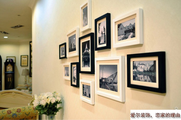 黑白搭配 效果图 爱尔装饰