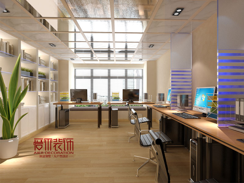 爱尔装饰合景峰汇办公室效果图